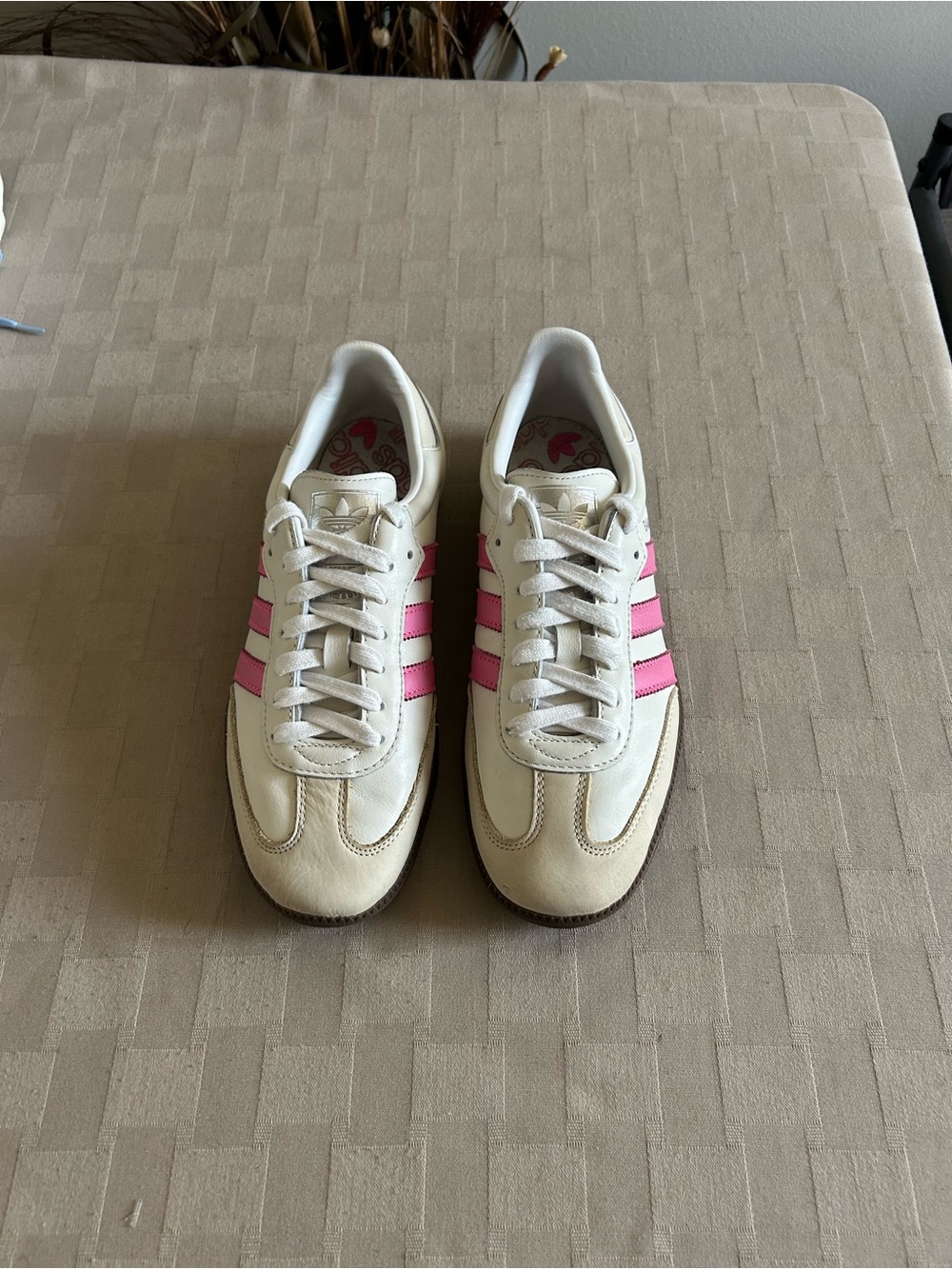 Adidas Samba OG Lucid Pink Sneakers - Cloud White/Rose Pink - Picture 3 of 15